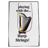 Harp muziekinstrument harp medium cadeauzakje (Achterkant)