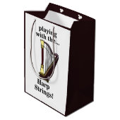 Harp muziekinstrument harp medium cadeauzakje (Achterkant Gekanteld)