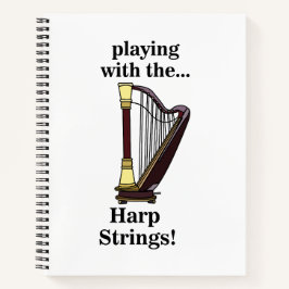 Harp muziekinstrument harp notitieboek