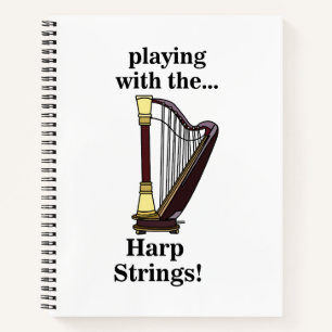Harp muziekinstrument harp notitieboek