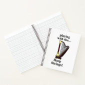 Harp muziekinstrument harp notitieboek (Binnen)