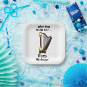 Harp Muziekinstrument Harp Party Papieren Bordje (Feest)