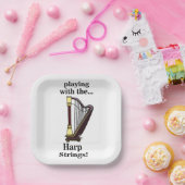 Harp Muziekinstrument Harp Party Papieren Bordje (Feest)