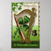 Harp of Erin  St. Patrick's Day Poster (Voorkant)