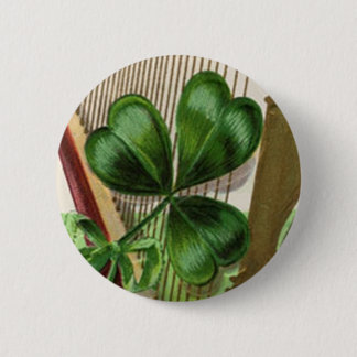 Harp of Erin St. Patrick's Day Ronde Button 5,7 Cm