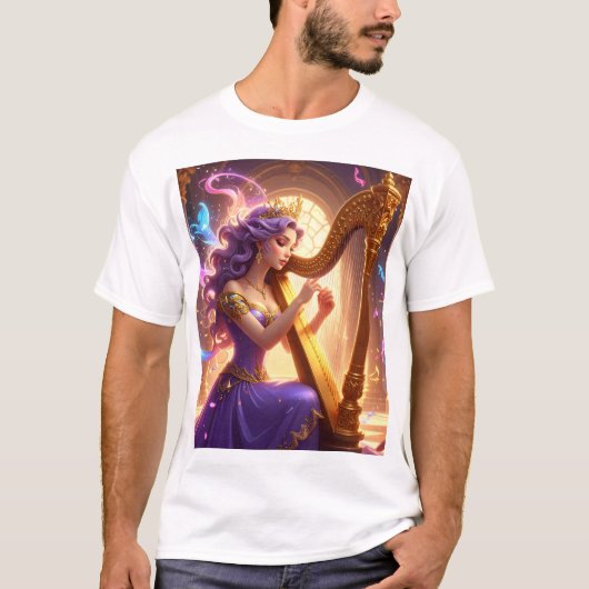 Harp of the Enchanted Queen T-shirt (Voorkant)