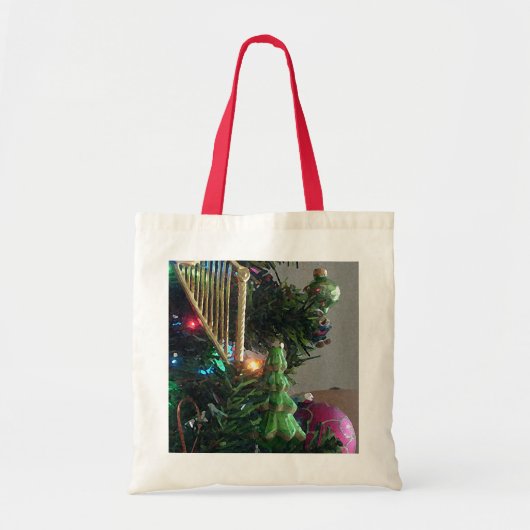Harp op hoge Canvas tas (Voorkant)