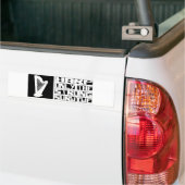 Harp overleeft bumpersticker (Op Truck)