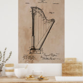 Harp Patent Poster (Keuken)