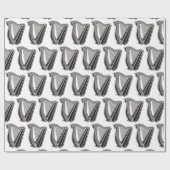Harp Pictogram Achtergrond Cadeaupapier (Vlak)