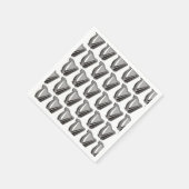 Harp Pictogram Achtergrond Servet (Hoek)