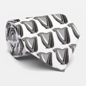 Harp Pictogram Achtergrond Stropdas (Opgerold)