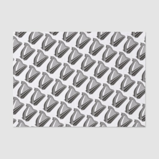 Harp Pictogram Achtergrond Tissuepapier (Voorkant)