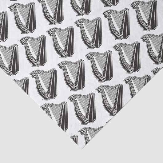 Harp Pictogram Achtergrond Tissuepapier (Detail)