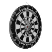 Harp Pictogramdartboard met aangepaste tekst Dartbord (Voorkant Links)
