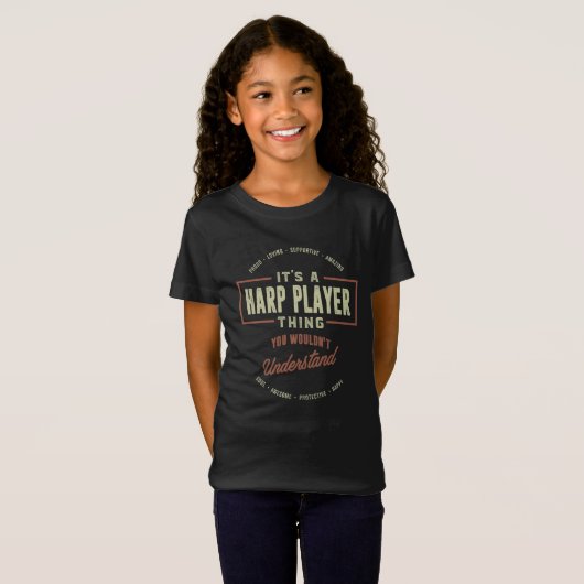 Harp Player-ding T-shirt (Voorkant volledig)
