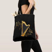 Harp Player Gift Girls Harpist Women Music Harp Tote Bag (Dichtbij)