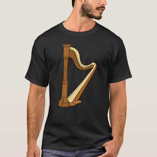 Harp Player Harpist Music T-shirt (Voorkant)