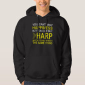 Harp Player Harpist Orchestra Harp Girl Instrument Hoodie (Voorkant)