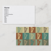 Harp Pop Art Visitekaartje (Voorkant / Achterkant)