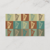 Harp Pop Art Visitekaartje (Achterkant)