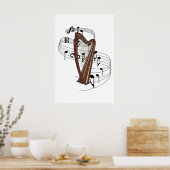 Harp Poster (Keuken)