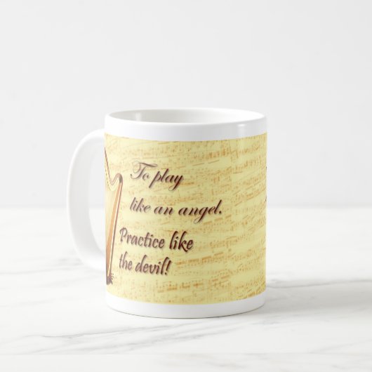 Harp Practice Mok (Voorkant links)