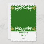 Harp Saint Patrick's Day Shamrock Celtic Feestdagenkaart (Achterkant)