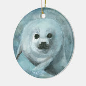 Harp Seal Art Ornament (Links)