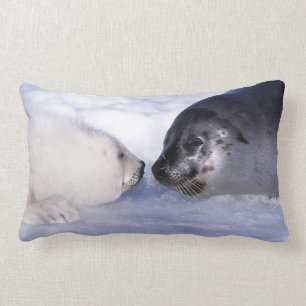 Harp Seal Moeder met Pup Kussen