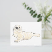 Harp Seal Pup Briefkaart (Staand voorkant)