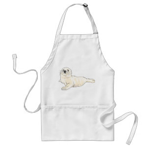 Harp Seal Pup Standaard Schort