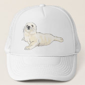 Harp Seal Pup Trucker Pet (Voorkant)