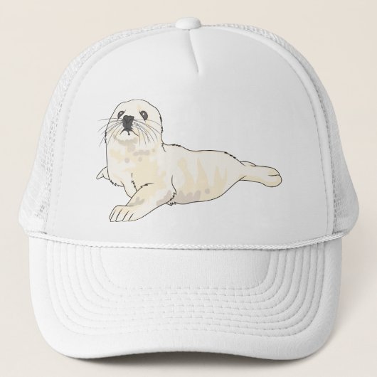 Harp Seal Pup Trucker Pet (Voorkant)