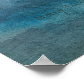 Harp Seal Waterverf Art Poster (Hoek)