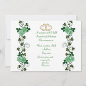 Harp shamrocks and ribbon kaart (Achterkant)