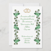 Harp shamrocks and ribbon kaart (Achterkant)