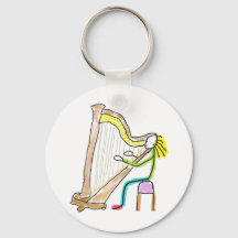 Harp spelende Stickman