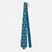 Harp spelende Stickman Stropdas (Voorkant)