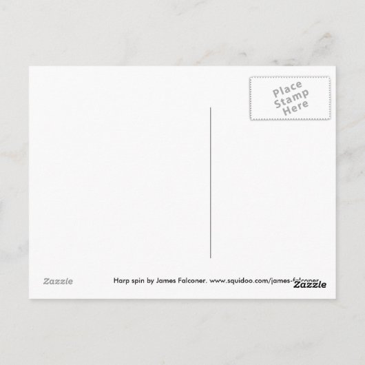 Harp spin briefkaart (Achterkant)