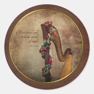 Harp Sticker