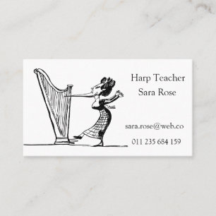 Harp Teacher Visitekaartje