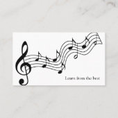 Harp Teacher Visitekaartje (Achterkant)