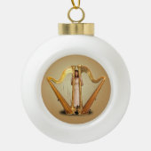 HARP THEME KERAMISCHE BAL ORNAMENT (Voorkant)