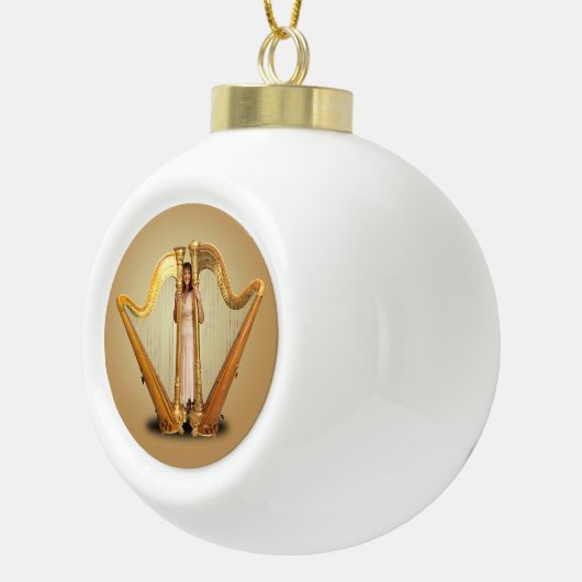 HARP THEME KERAMISCHE BAL ORNAMENT (Rechts)