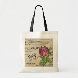 Harp Tulip  vel Music Gepersonaliseerd Tote Bag