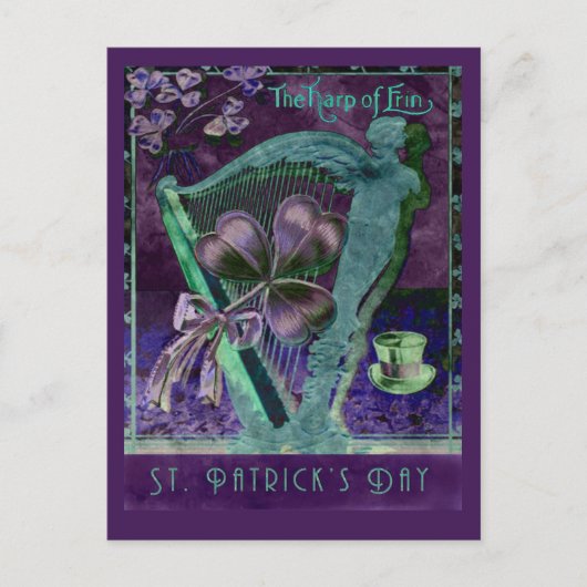Harp van Erin Briefkaart (Voorkant)