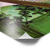 Harp van Erin Shamrock Groen Foto Afdruk (Hoek)