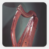 Harp Vierkante Sticker (Voorkant)