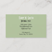 Harp Visitekaartje (Achterkant)